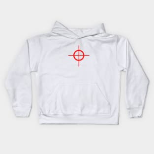 red target location design Kids Hoodie